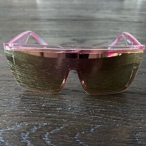 Trendy Pink Tinted Sunglasses